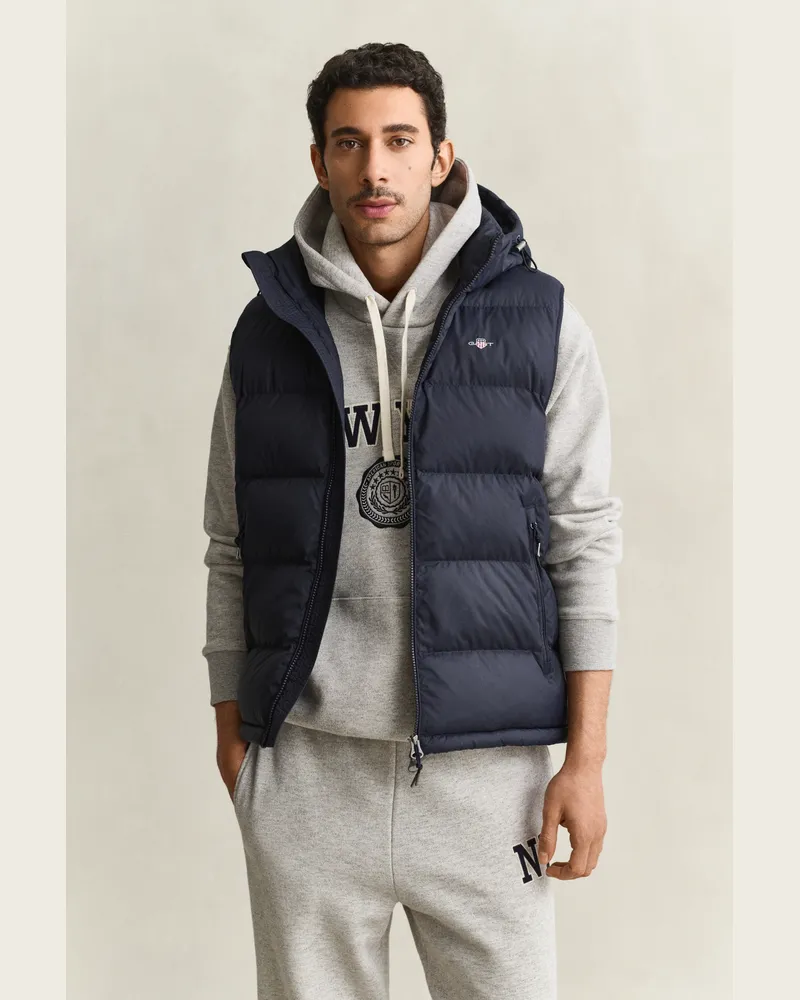 Gant Herren Active Cloud Weste EVENING Blau Evening
