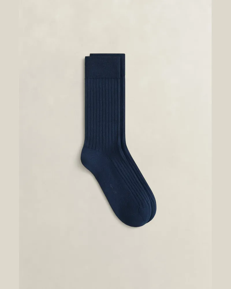 Gant Herren Merinowollsocken EVENING Blau Evening