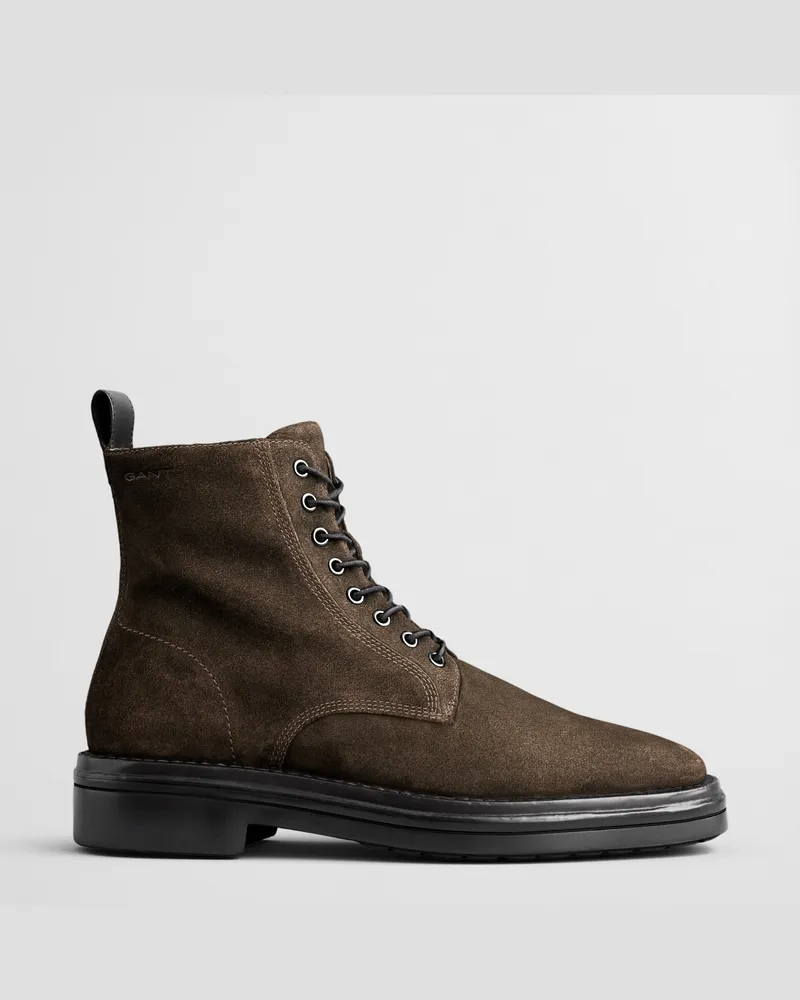 Gant Herren Mittelhoher Boggar Stiefel aus Veloursleder 