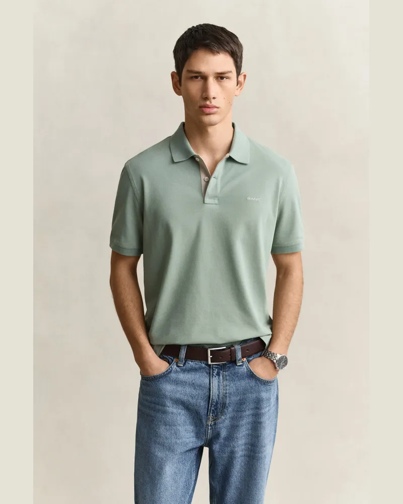 Gant Herren Kontrast Piqué Poloshirt SURPLUS MINT Surplus
