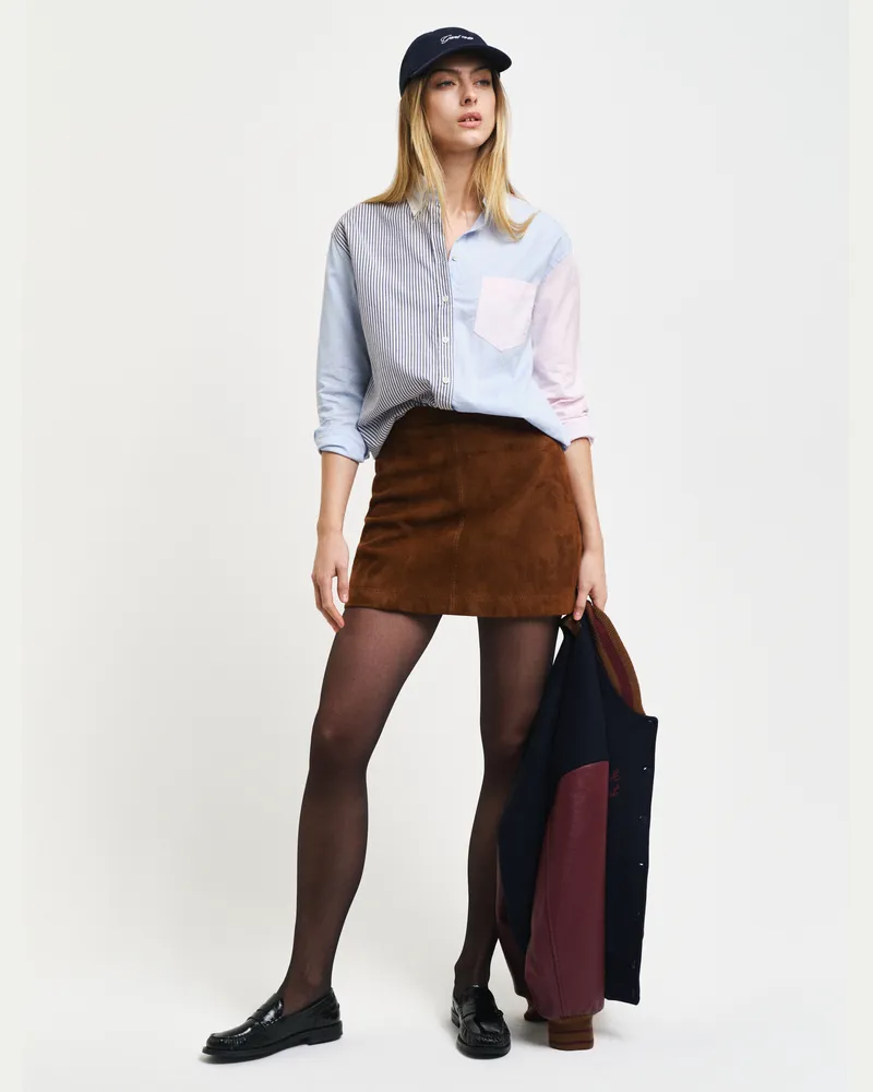Gant Damen Rock aus Veloursleder 