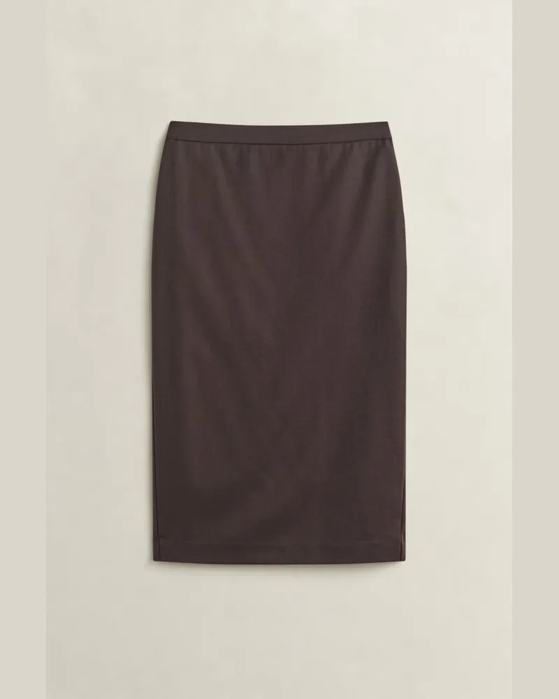 Gant Damen Bleistiftrock aus Wollmix DEEP Braun Deep