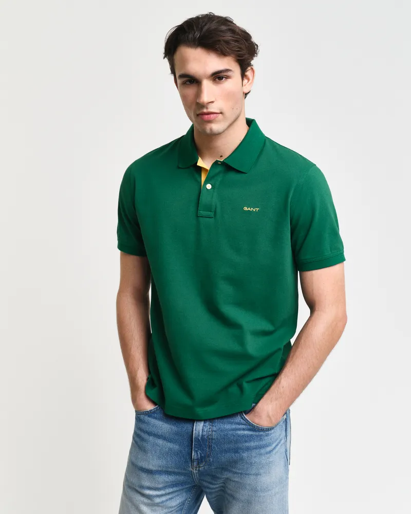 Gant Herren Kontrast Piqué Poloshirt 