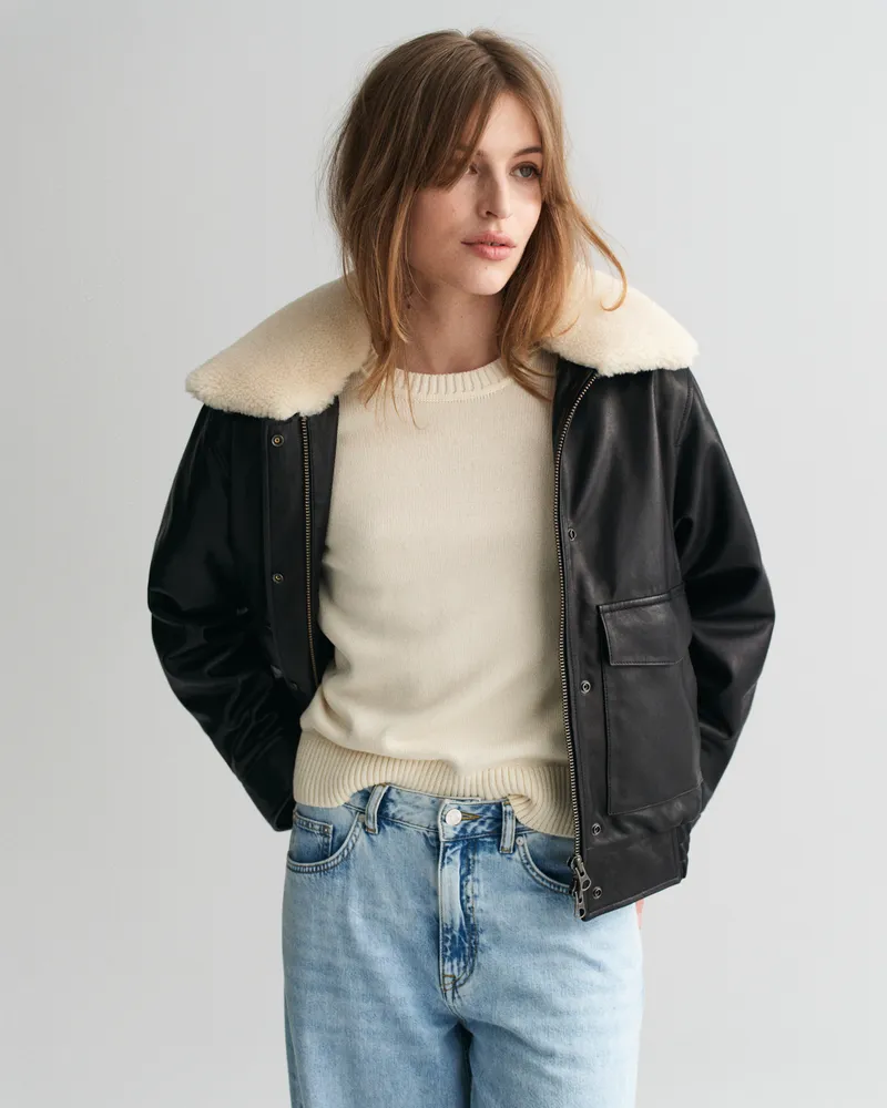 Gant Damen Lederjacke 