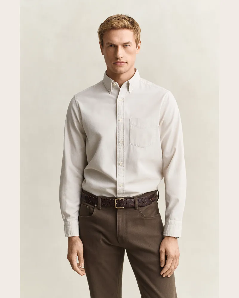 Gant Herren Regular Fit Twillhemd SAND Sand