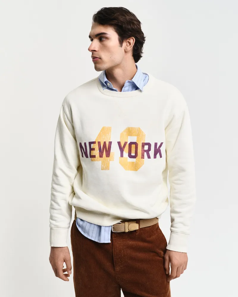 Gant Herren Graphic Rundhals-Sweatshirt 