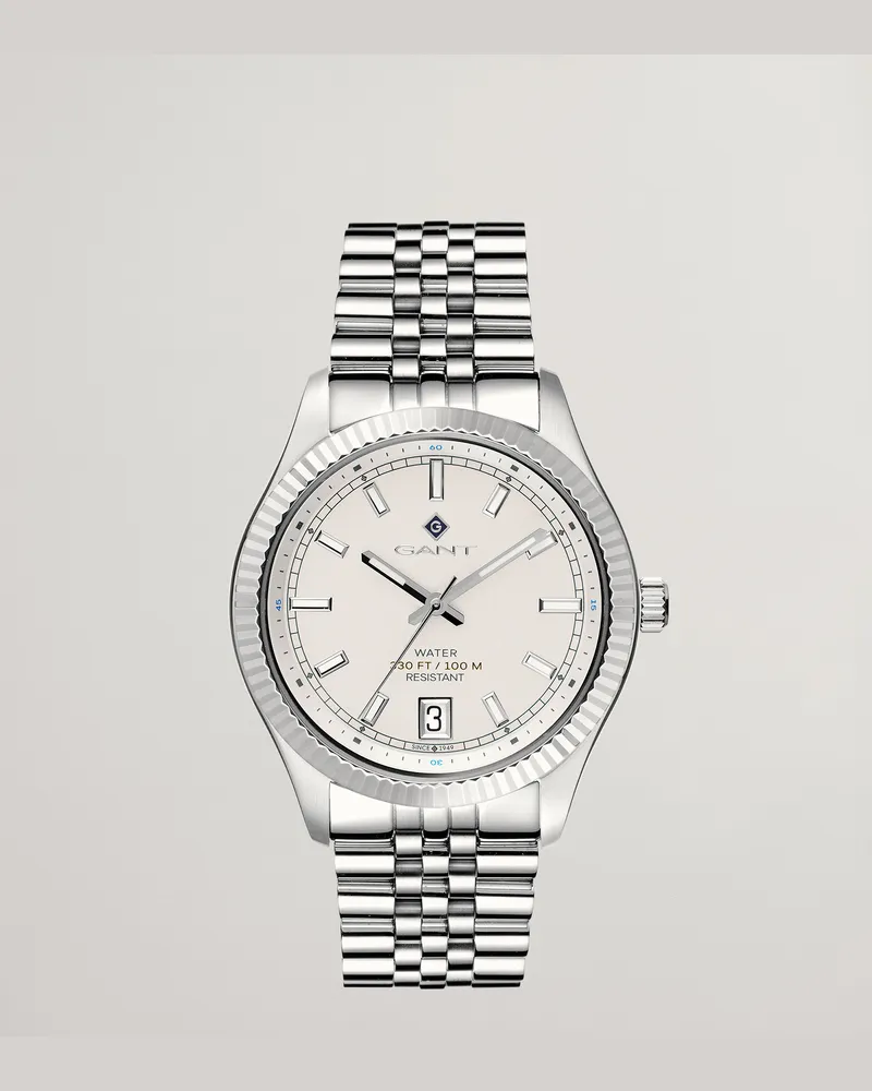 Gant Herren Sussex 44 Armbanduhr Weiß Weiß