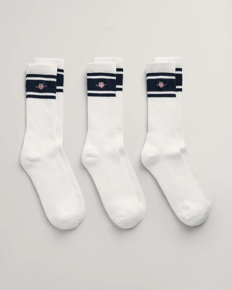 Gant Herren Shield Sportsocken im 3er-Pack 