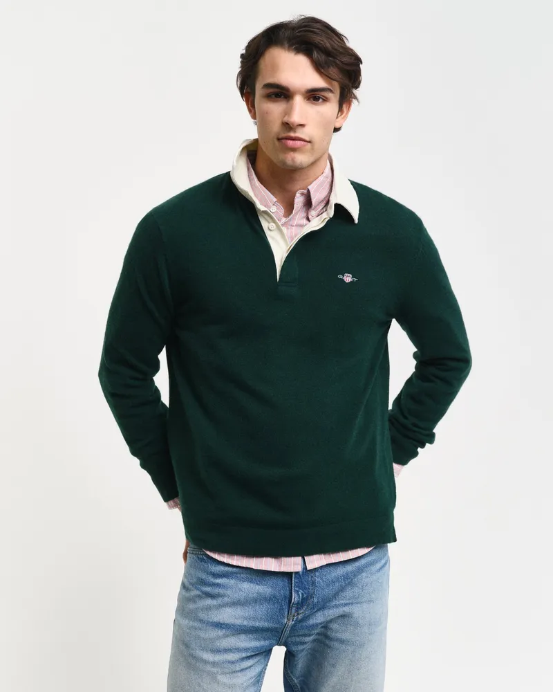 Gant Herren Rugger aus extrafeiner Lambswool 