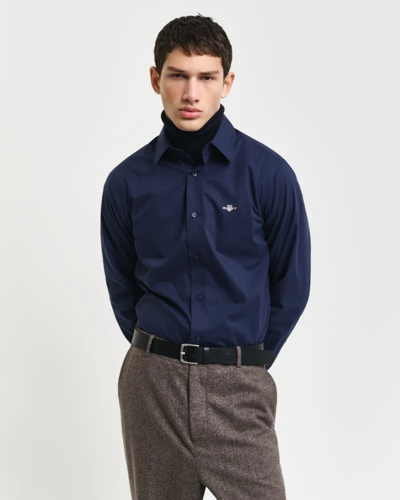 Gant Herren Slim Fit Stretch Popeline Hemd 