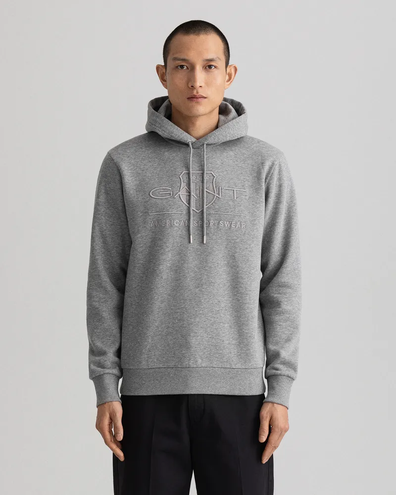 Gant Herren Tonal Archive Shield Hoodie 