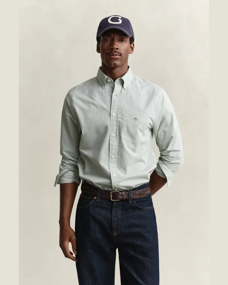 Gant Herren Classic Regular Fit Popeline Hemd SURPLUS MINT Surplus