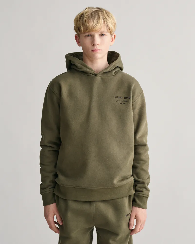 Gant Teens Teens Script Graphic Hoodie 