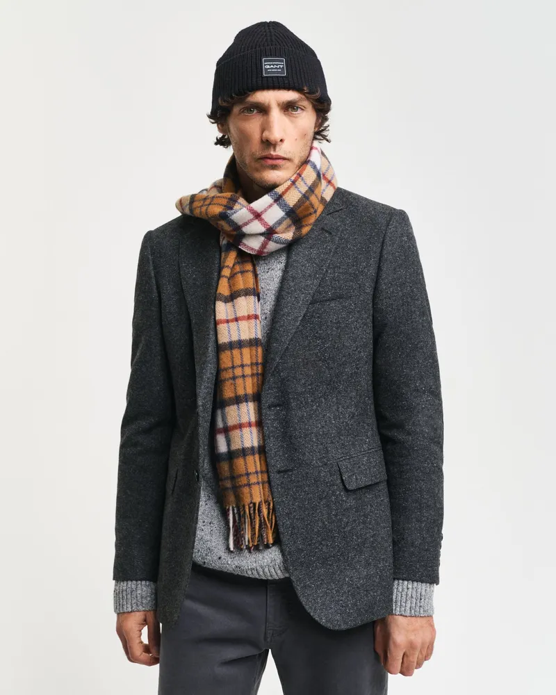 Gant Herren Gewebter Herringbone Wollschal 