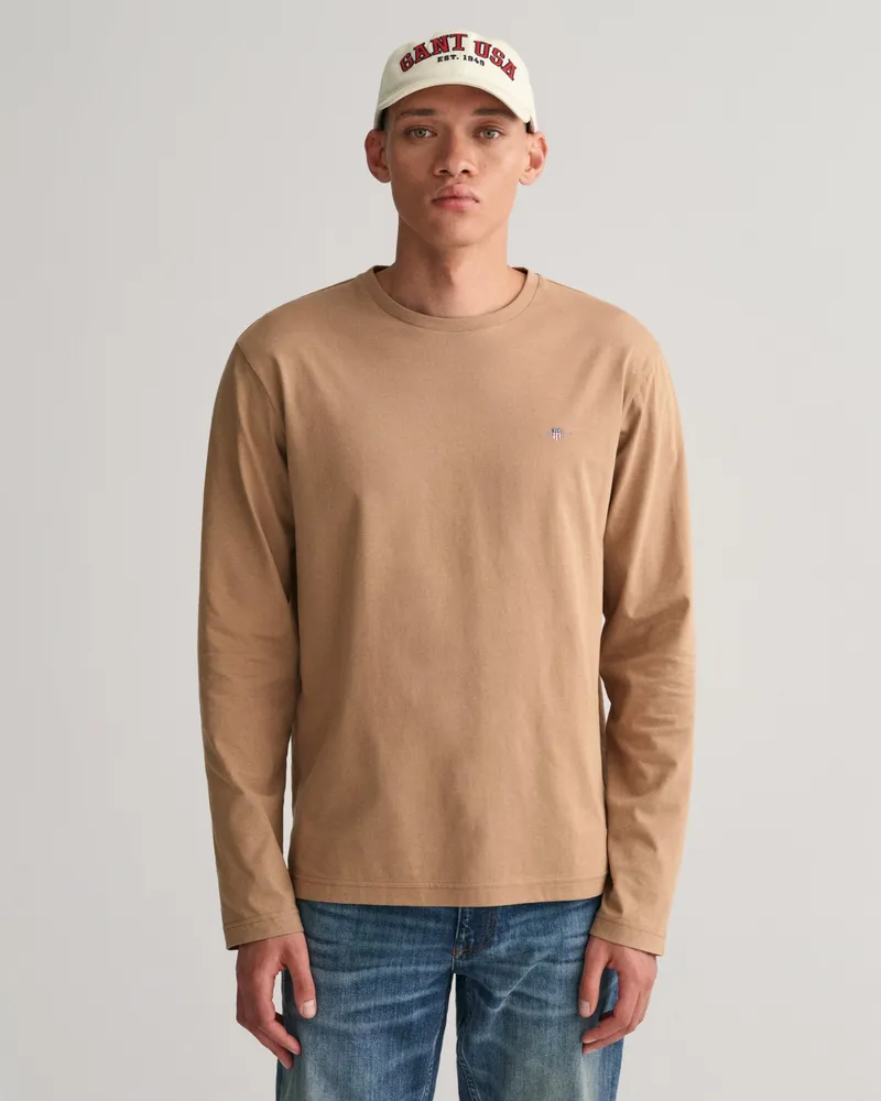 Gant Herren Shield Langarm-T-Shirt 