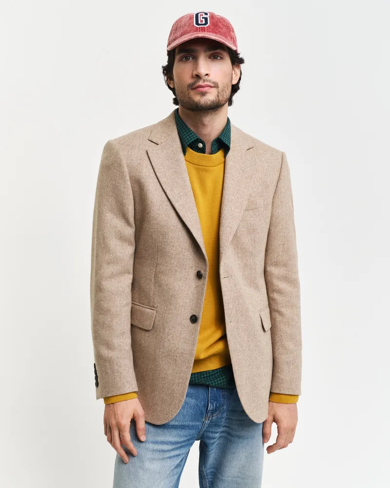 Gant Herren Herringbone Anzugsakko