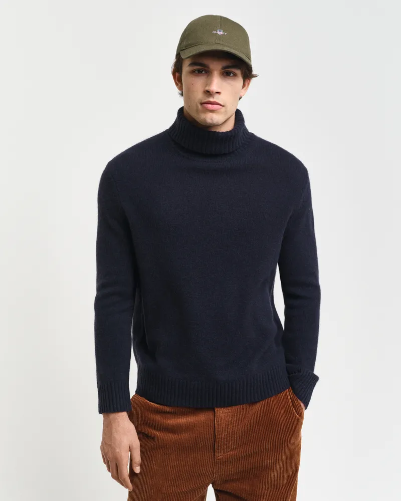 Gant Herren Rollkragenpullover aus Kaschmir 