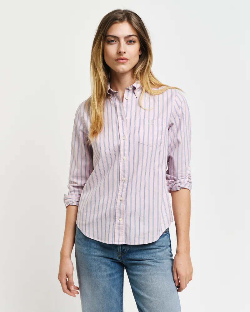 Gant Damen Regular Fit Archive Oxford-Bluse mit Streifen 