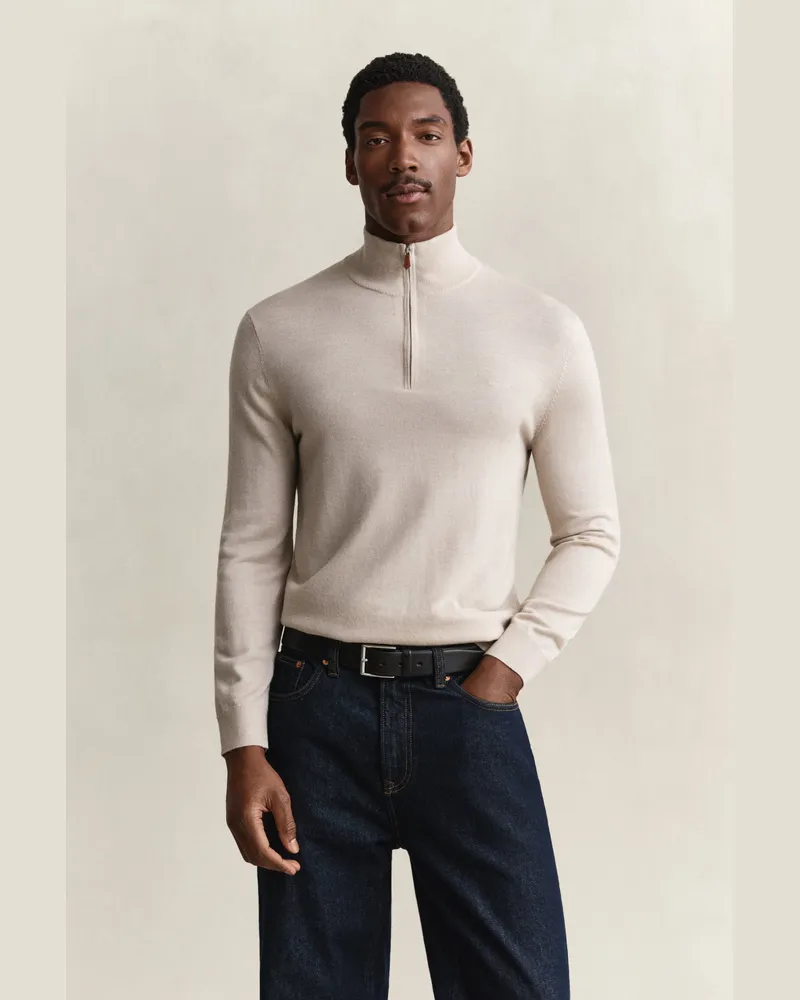 Gant Herren Troyer aus Merinowolle CLAY BEIGE Clay