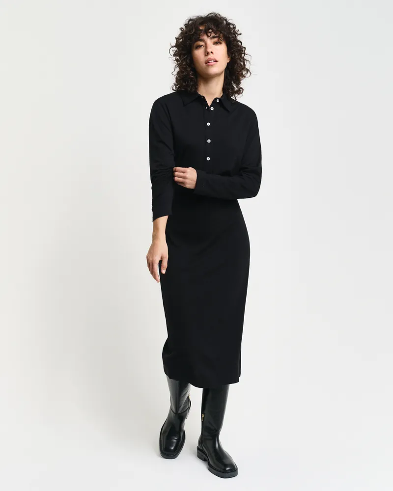 Gant Damen Woll Jersey Kleid 