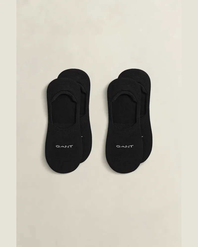 Gant Herren 2er-Pack Invisible Socken Schwarz Schwarz