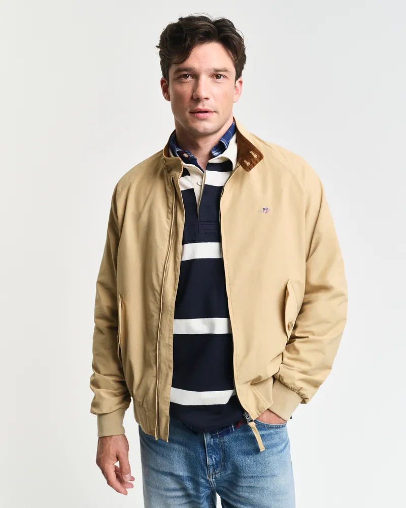 Gant Herren Harrington Jacke aus Baumwolle 
