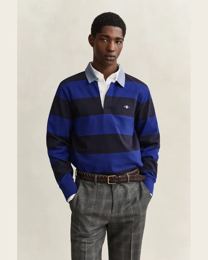 Gant Herren Classic Heavy Rugger CRISP Blau Crisp
