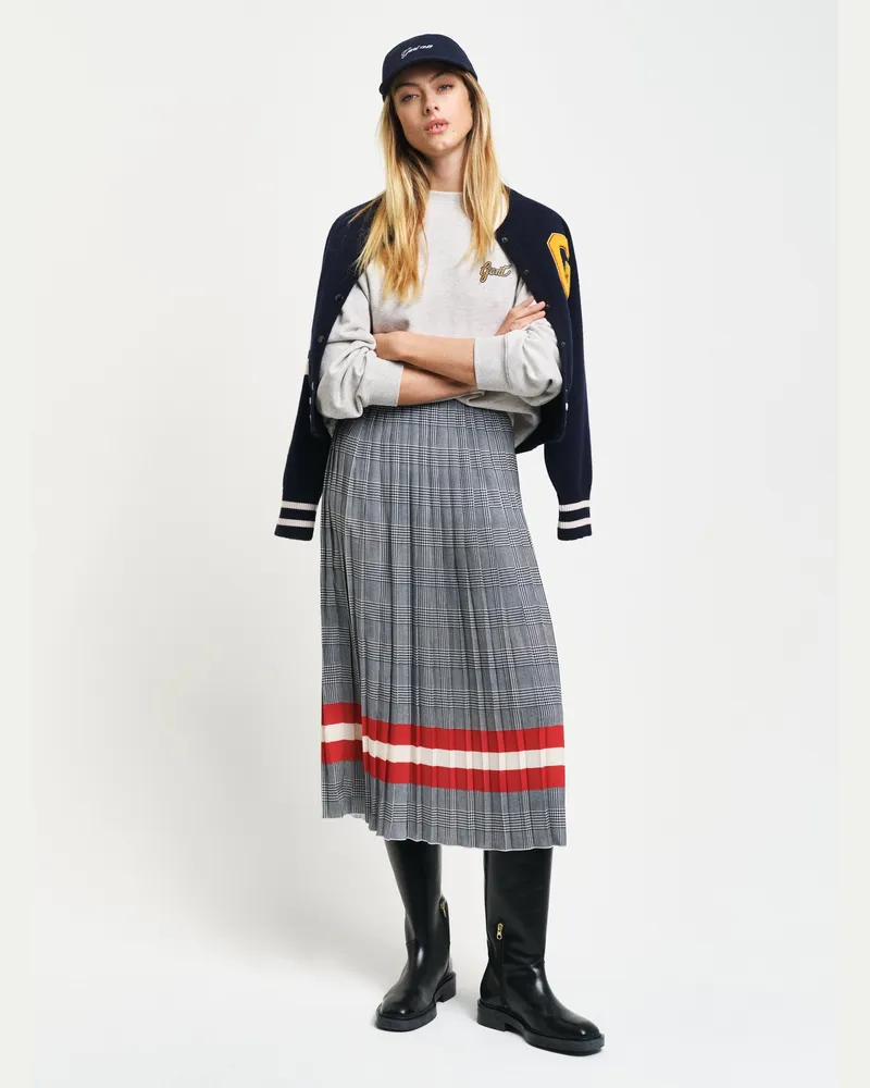 Gant Damen Faltenrock mit Karo-Print 