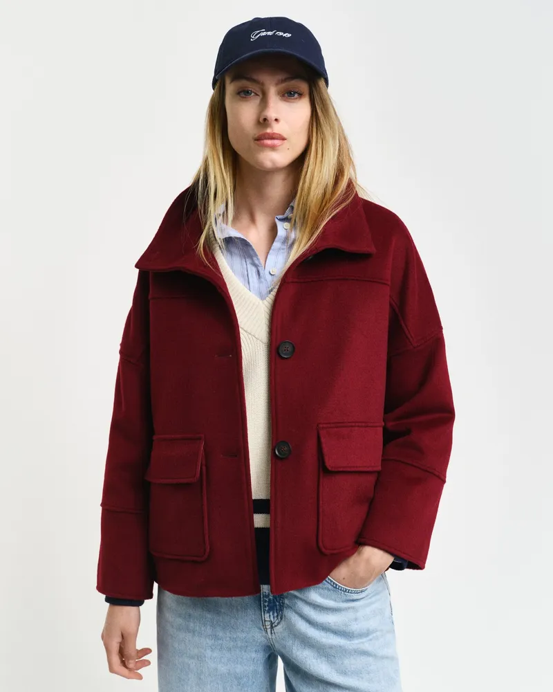 Gant Damen Verkürzte Wolljacke 