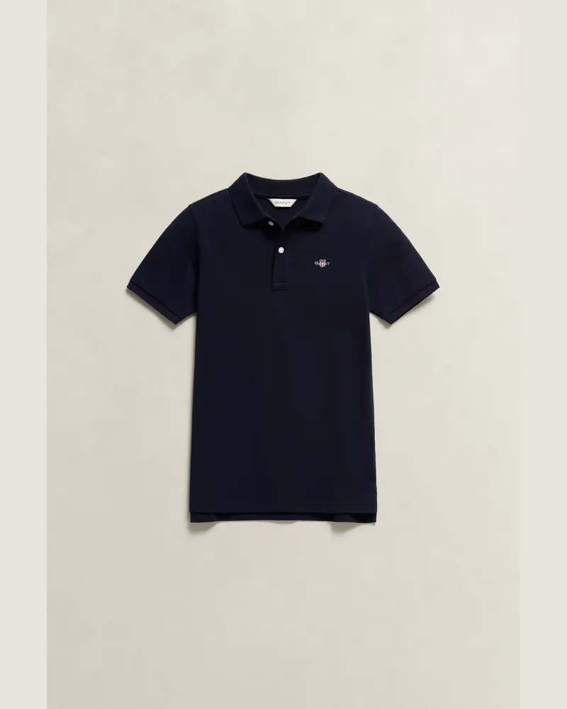 Gant Teenager Shield Poloshirt EVENING Blau Evening