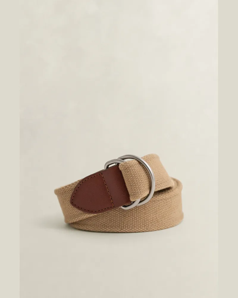 Gant Herren Gewaschener Webgürtel DARK KHAKI Dark