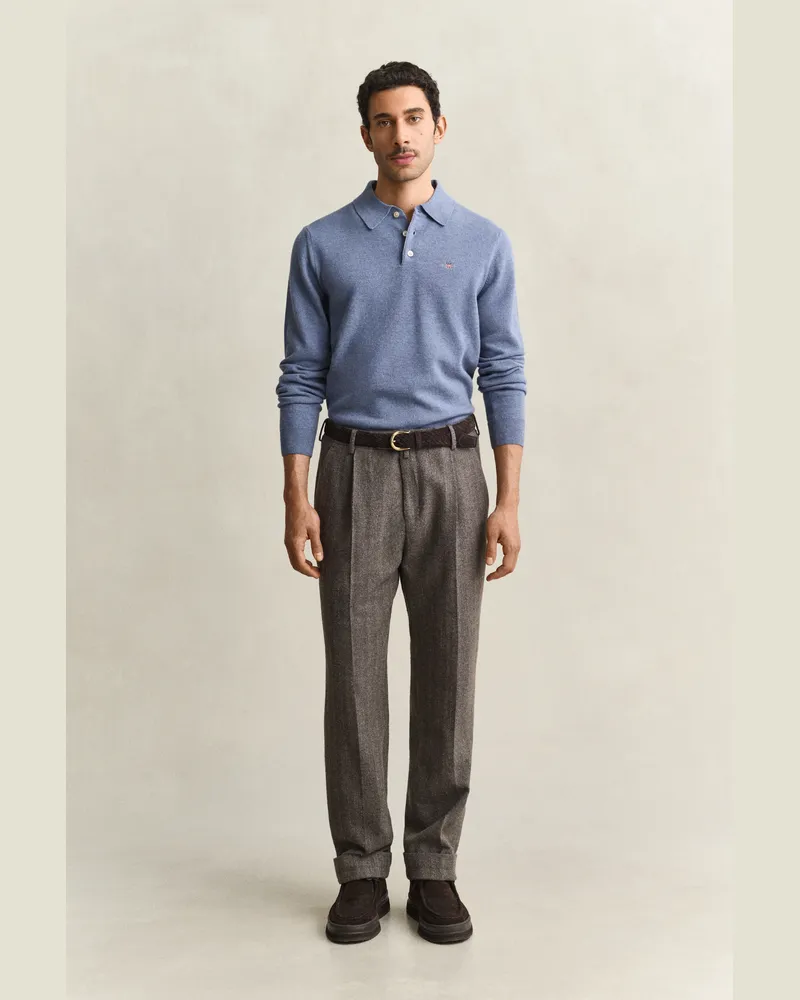 Gant Herren Anzughose mit Nadelstreifen SHADOW Braun Shadow