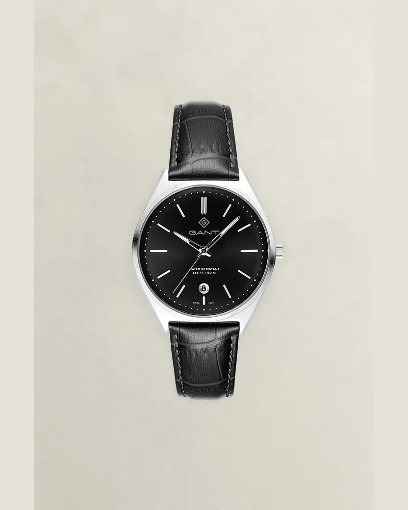 Gant Herren Armbanduhr Abington Schwarz Schwarz