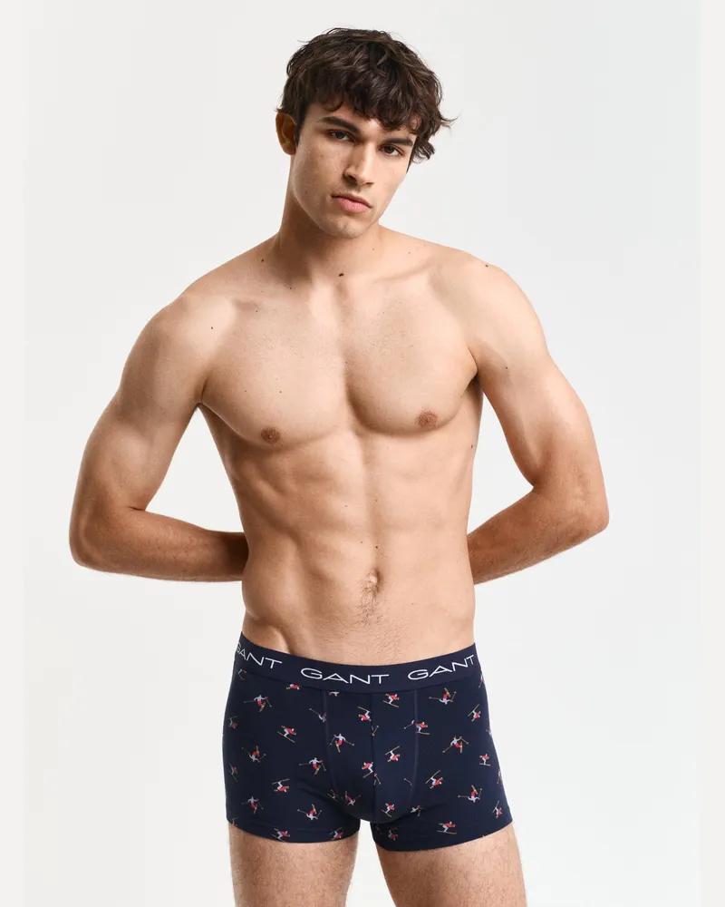 Gant Herren 3er-Pack Boxershorts mit Skier-Print in Geschenkbox 