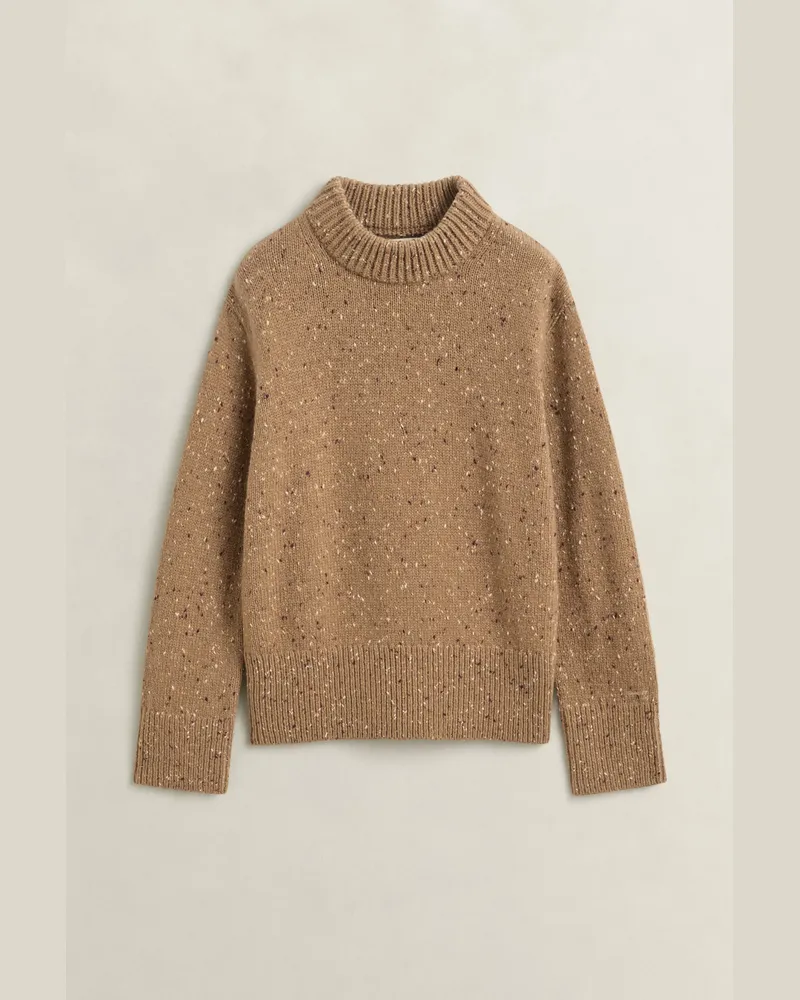 Gant Damen Pullover aus Wollmix mit Noppenstruktur WARM KHAKI Warm
