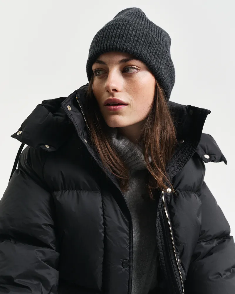 Gant Damen Gerippte Beanie aus Wolle 