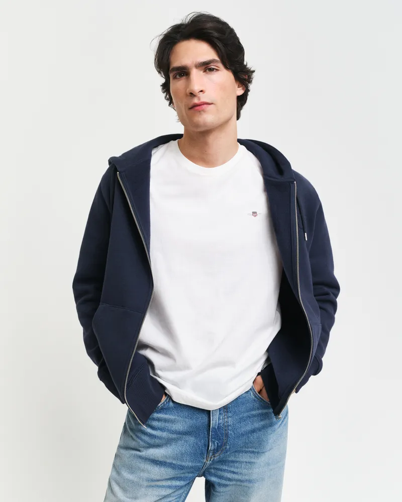 Gant Herren Embossed Sweatjacke 