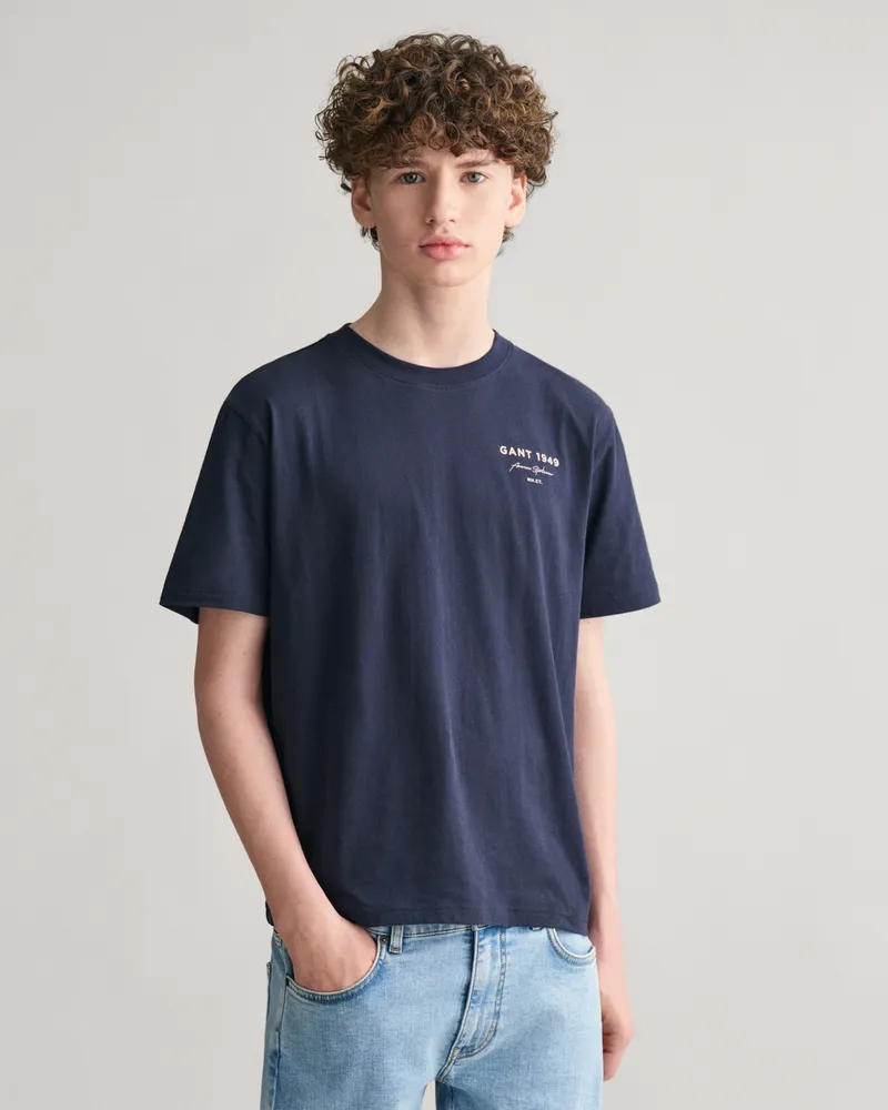 Gant Teens Teens Script Graphic T-Shirt 