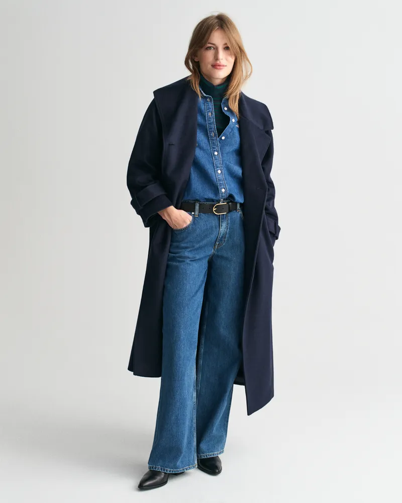 Gant Damen Trenchcoat aus Wolle 