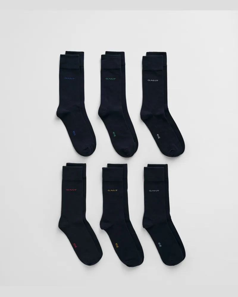Gant Herren 6er-Pack Weiche Baumwollsocken 