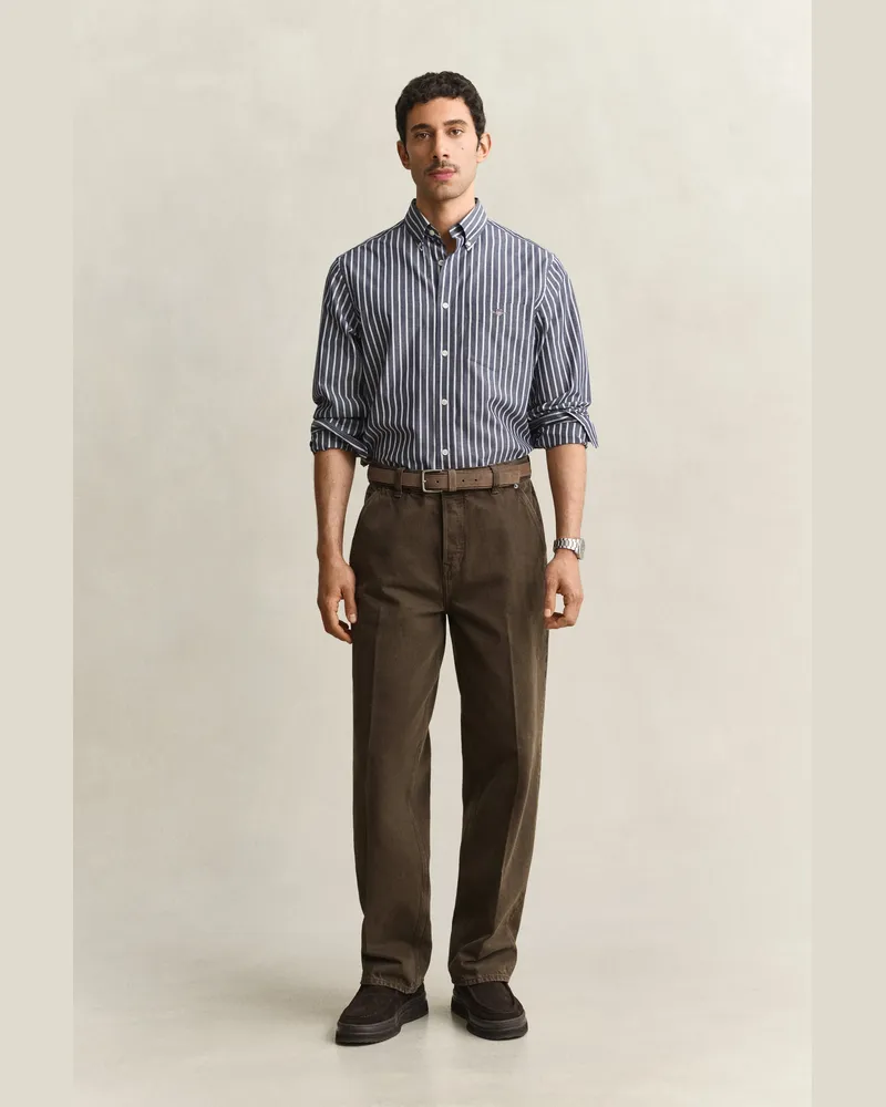 Gant Herren Overdyed Jeans SHADOW Braun Shadow