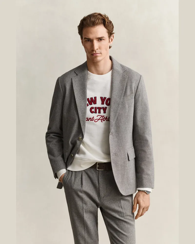 Gant Herren Flanellblazer MIST TAUPE Mist