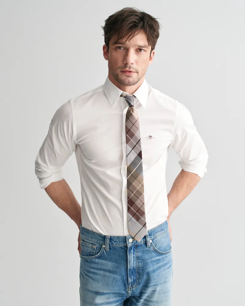 Gant Herren Slim Fit Stretch Popeline Hemd 