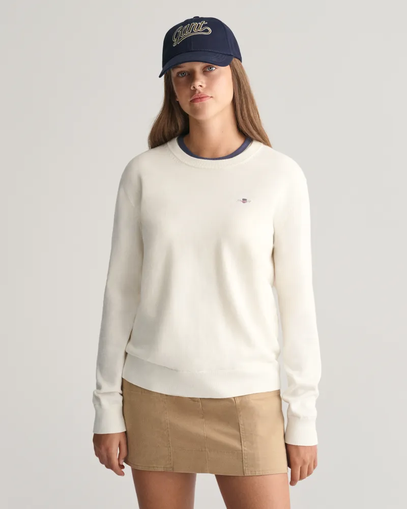 Gant Teens Teens Shield Classic Baumwoll Rundhalspullover 