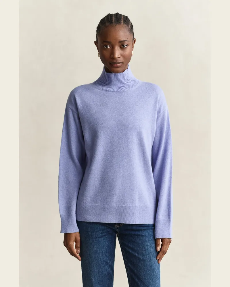 Gant Damen Stehkragenpullover aus feiner Lambswool MISTY LAVENDER Misty