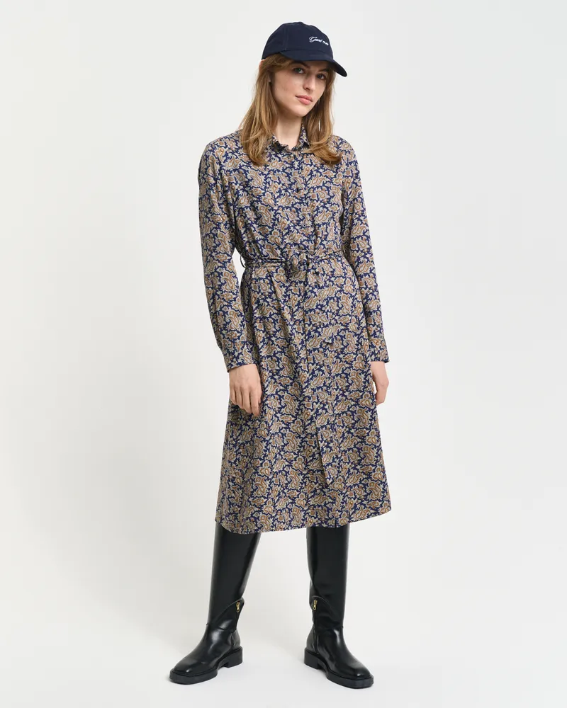 Gant Damen Paisley Hemdblusenkleid 