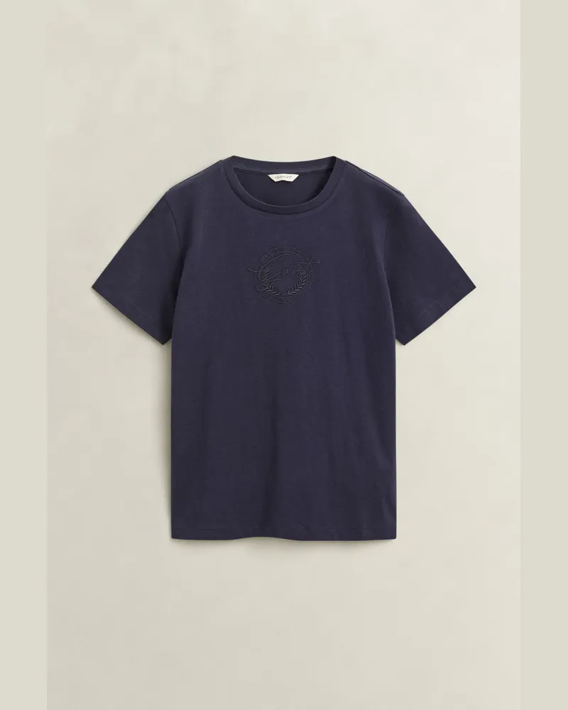 Gant Damen Graphic T-Shirt EVENING Blau Evening
