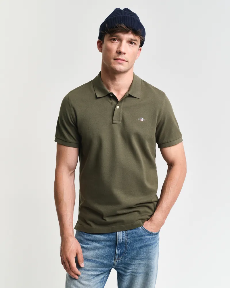 Gant Herren Regular Fit Shield Piqué Poloshirt 