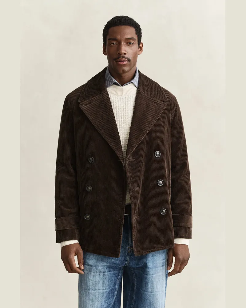 Gant Herren Cordcaban Schwarz Braun Schwarz
