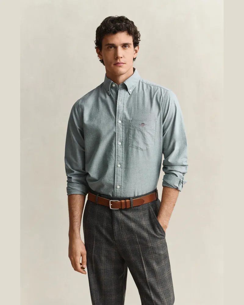 Gant Herren Classic Regular Fit Oxford-Hemd DARK EMERALD Dark